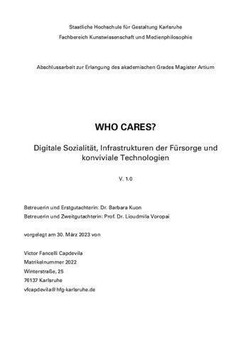 Bild:  Who Cares?