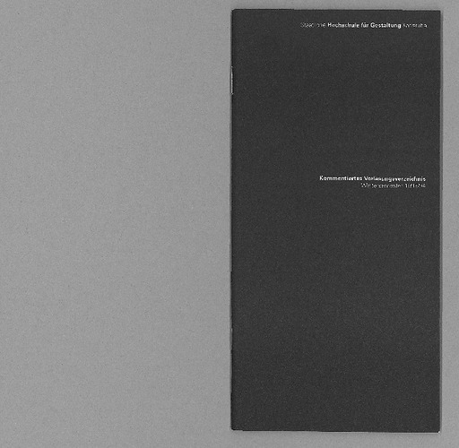 Bild:  VVZ Wintersemester 1993/1994